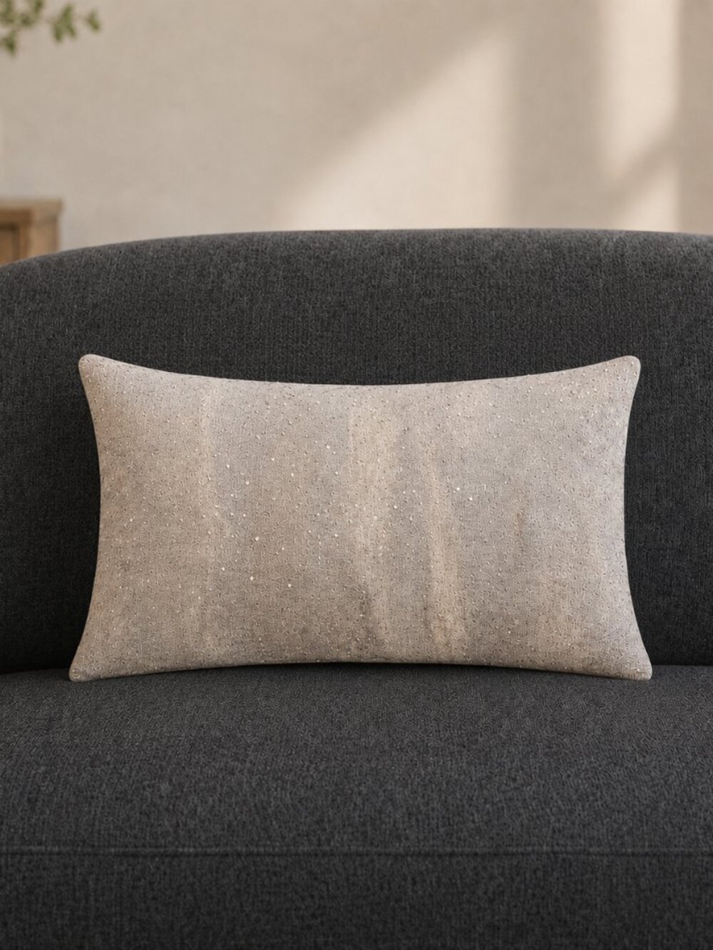 Hotel Collection Terra Decorative Pillow, 16" X 20", Grey